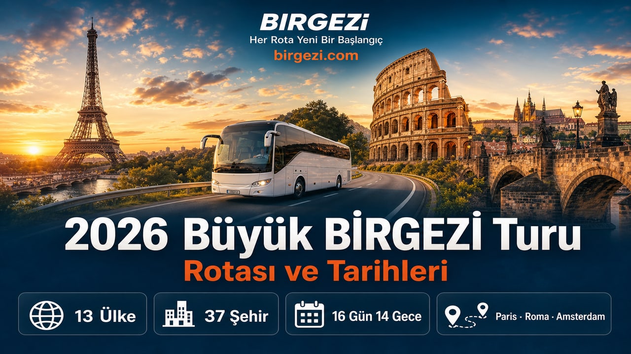 2026 Büyük BİRGEZİ Turu Rotası ve Tarihleri