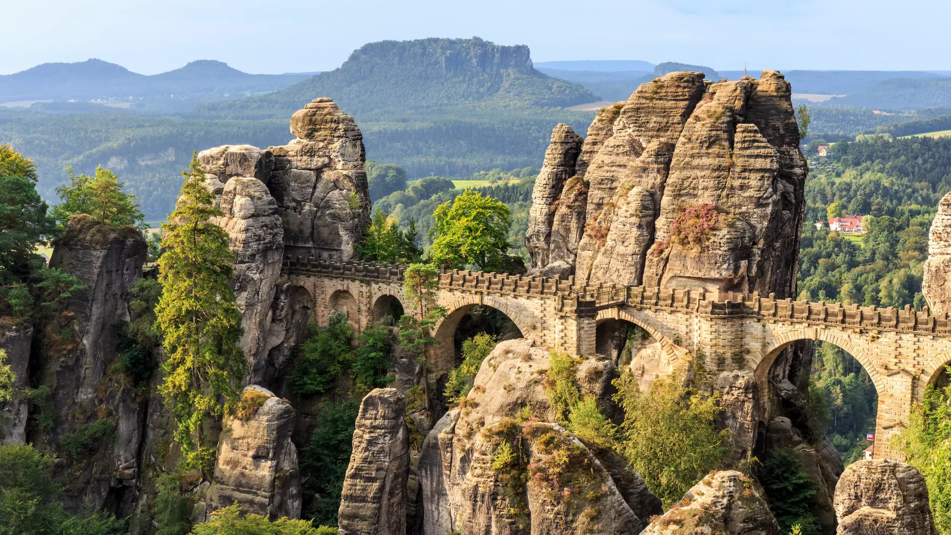 Basteibrücke, Sakson İsviçre Milli Parkı.
