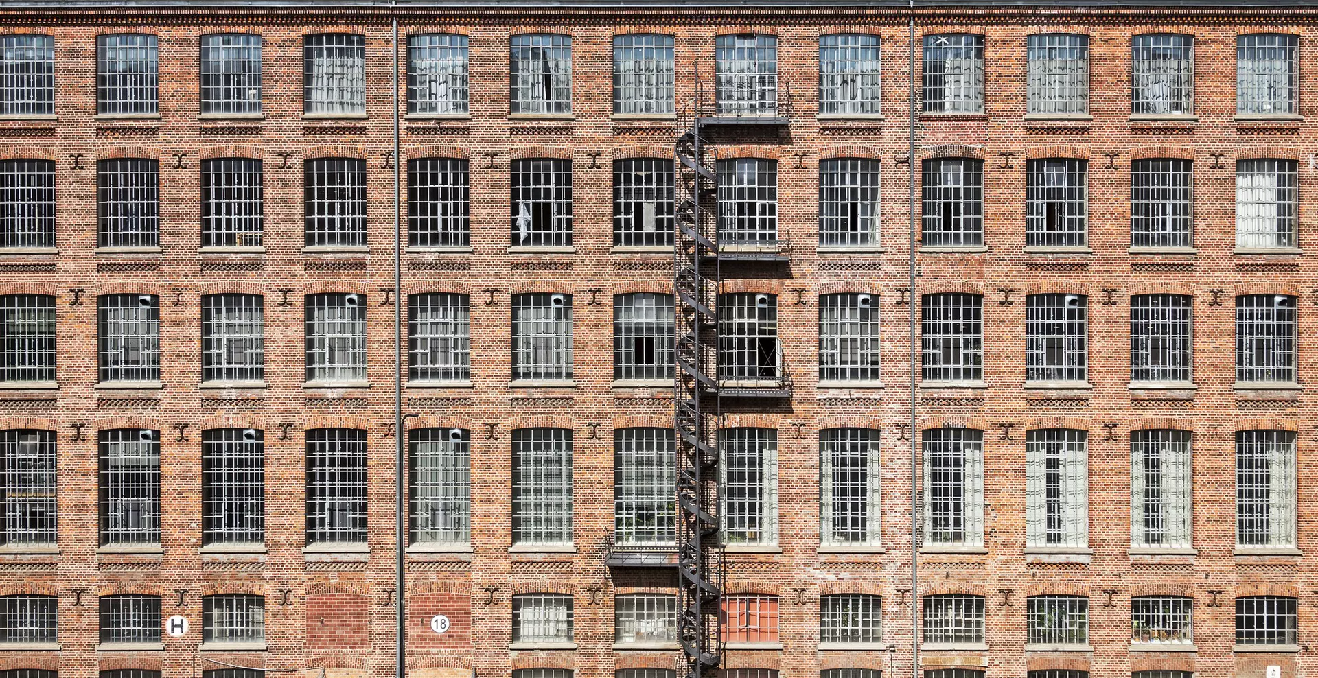 Leipzig'de dönüştürülmüş bir fabrika.
