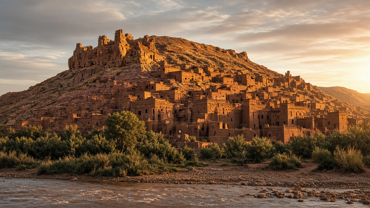 Aït Ben Haddou kerpiç ksar köyü